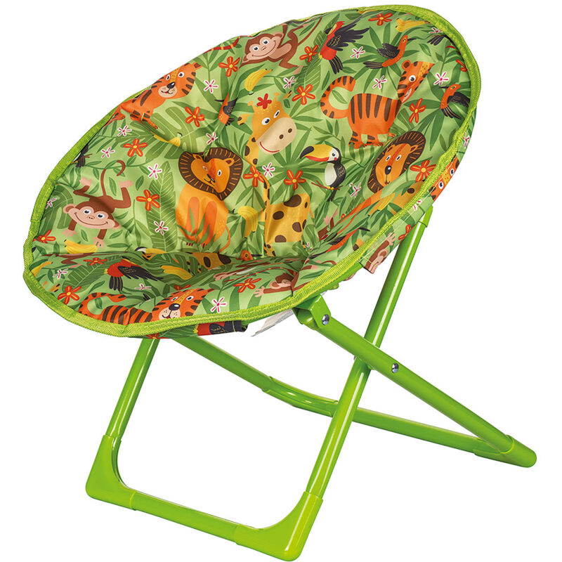 Chaise de chaise super douce rembourrée pour les enfants fermés et voyageurs Decoro Jungle