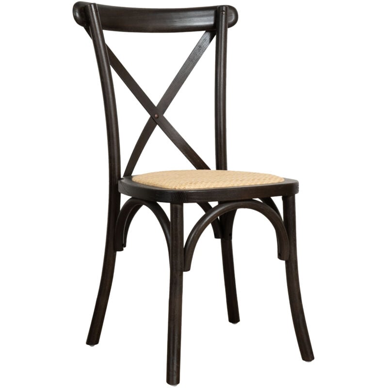 Chaise de cuisine empilable moderne Chaise en bois et rotin salle à manger Thonet vintage Chaises rustiques restaurant