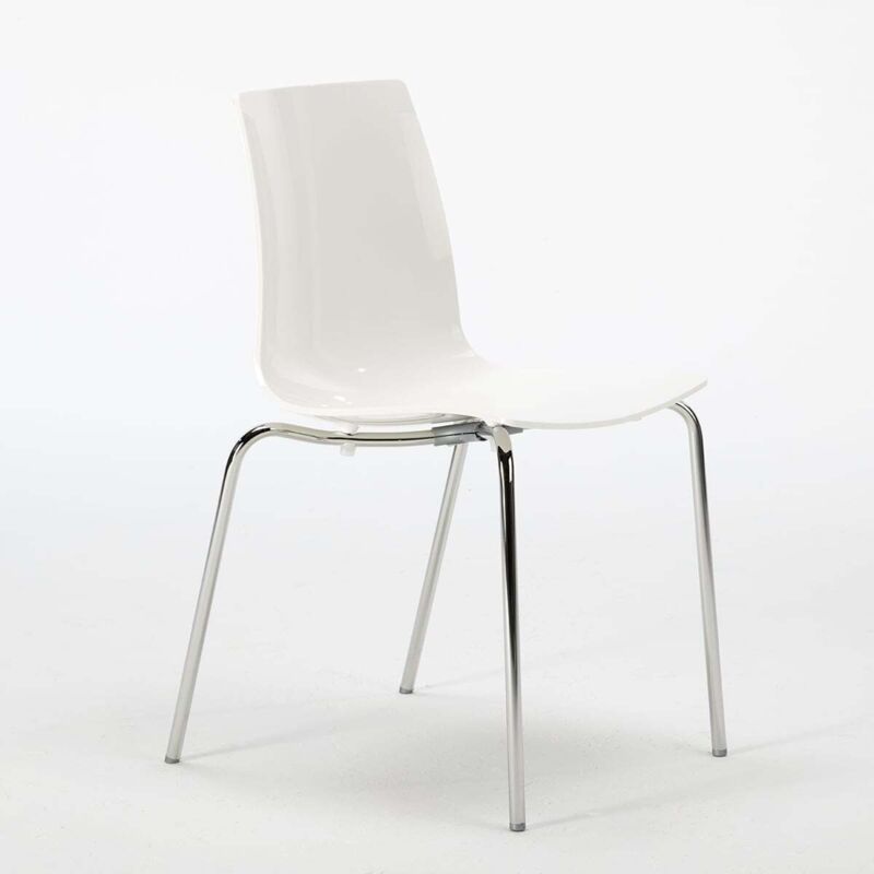 Grand Soleil – Chaise pliante empilable en polypropylène HighMOPP – Pieds en acier chromé 18mm – Hauteur d'assise 43,5 cm – Pour espaces publics et Grand Soleil – Chaise pliante empilable en polypropylène HighMOPP – Pieds en acier chromé 18mm – Hauteur d'assise 43,5 cm – Pour espaces publics et