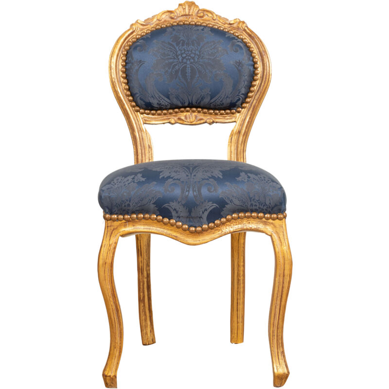Biscottini - Chaise de cuisine en bois Chaise salle à manger 44x89x41 cm Chaise de chambre rembourrée Fauteuil salon baroque Style français Biscottini - Chaise de cuisine en bois Chaise salle à manger 44x89x41 cm Chaise de chambre rembourrée Fauteuil salon baroque Style français