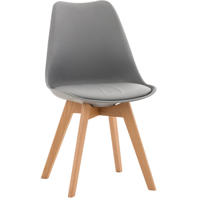 CLP - Chaise de salle à manger / cuisine Linares Gris Plastique