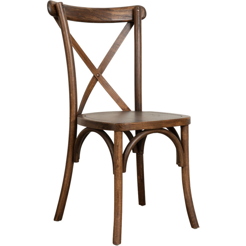 Biscottini - Chaise de cuisine moderne Chaise empilable Chaise en bois salle à manger Chaises de Restaurant rustiques Vintage Thonet