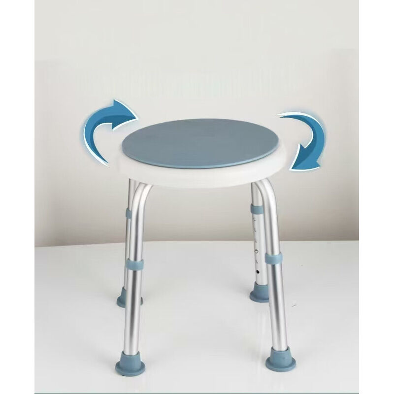 Chaise de douche et tabouret bain rotatif pour personnes âgées, siège pivotant à 360°, aide la sécurité - Hauteur réglable, antidérapant rembourré