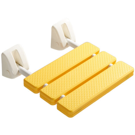 Chaise de douche minimaliste pour salle de bain, siège de douche antidérapant pour baignoire, banc de sécurité pour enfant (couleur : jaune)