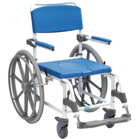 Chaise de douche / WC Aston grandes roues