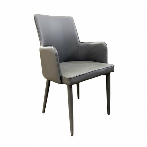 Chaise de fauteuil intérieure d'Eropelle avec siège rembourré en francier  DarkGrey