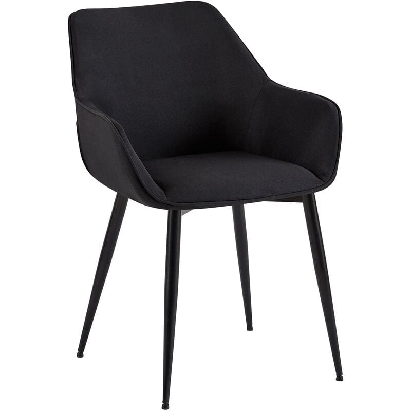 CLP - Chaise de harcèlement noire, tissu