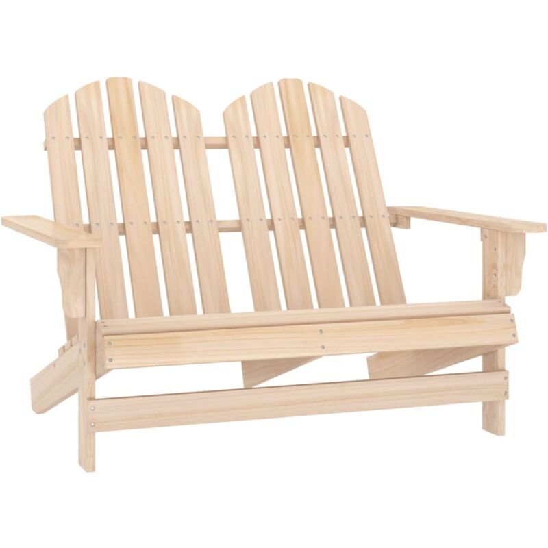 Chaise de jardin Adirondack 2 places Bois de sapin massif