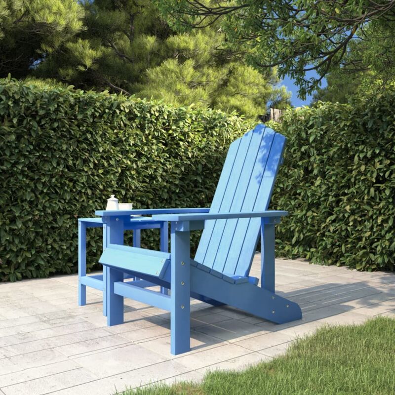 Chaise de jardin Adirondack - Chaise d'extérieur pour terrasse/jardin pehd Bleu marine BV681205