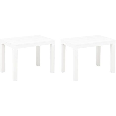 Chaise de jardin bancs set 2 pcs en plastique rustique en plastique diverses couleurs