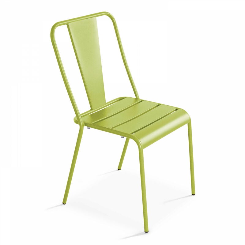 Chaise de jardin en métal vert - Vert