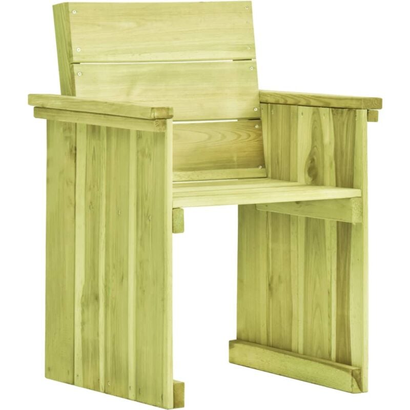 Chaise de jardin Bois de pin imprégné - Brun