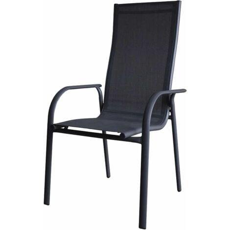 Chaise de Jardin Chillvert Portofino Aluminium 68x59x110 cm Gris