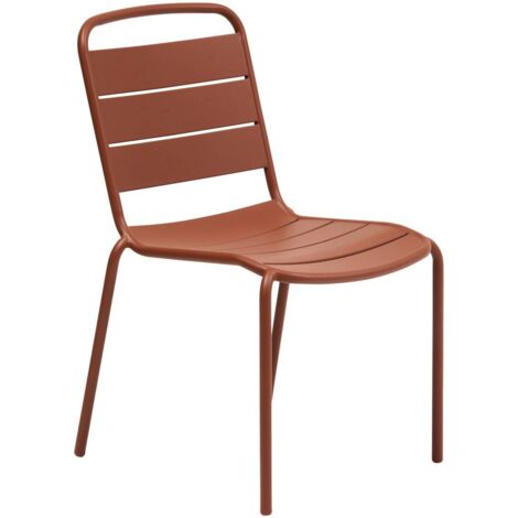 Chaise de jardin empilable Alegoria acajou - Hespéride