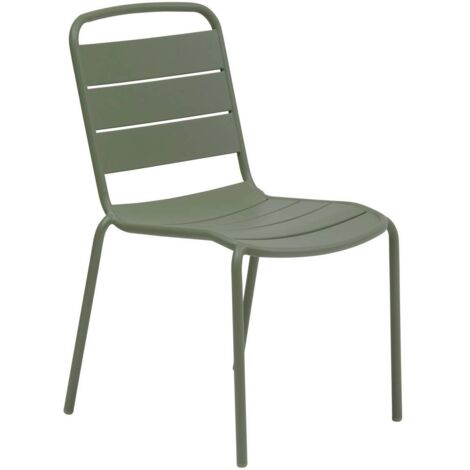 Chaise de jardin empilable Alegoria vert laurier - Hespéride