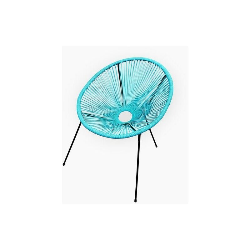 Centrale Brico - Chaise De Jardin En Acier Acapulco Bleu Turquoise