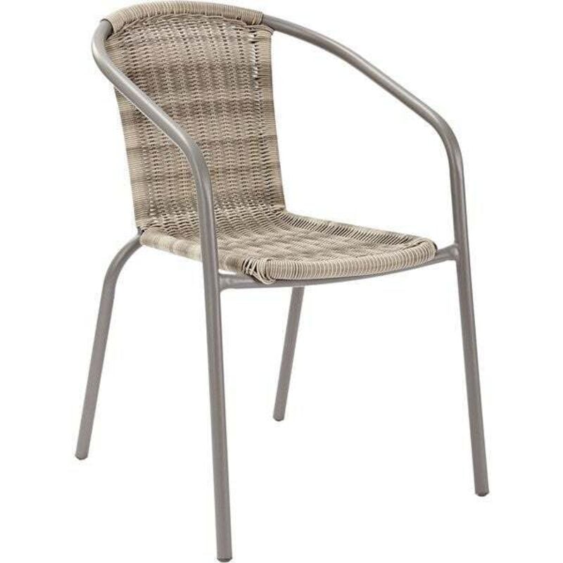Centrale Brico - Chaise De Jardin En Acier Elia Beige