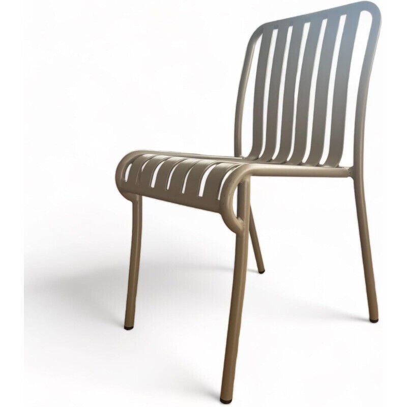 Chaise de Jardin en Aluminium Beige LOU
