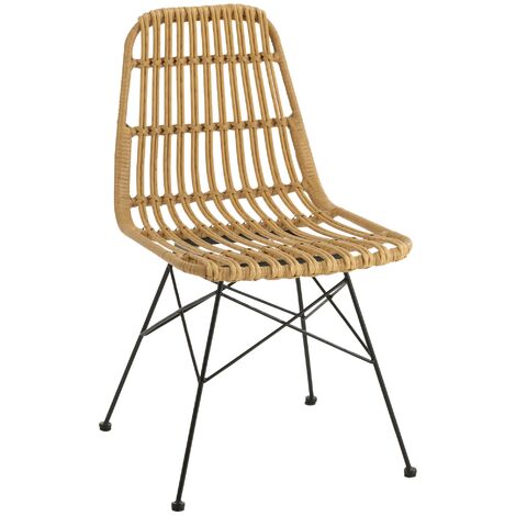 Chaise de jardin métal naturel Rachel L 56.5 cm