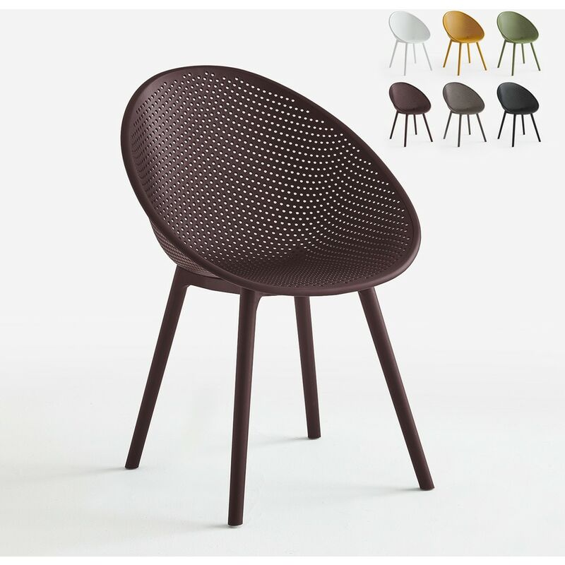 Ahd Amazing Home Design - Chaise de jardin moderne extérieur cuisine salle à manger Arielle Couleur: Marron