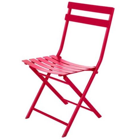 Chaise de jardin pliante Couleur : Rouge