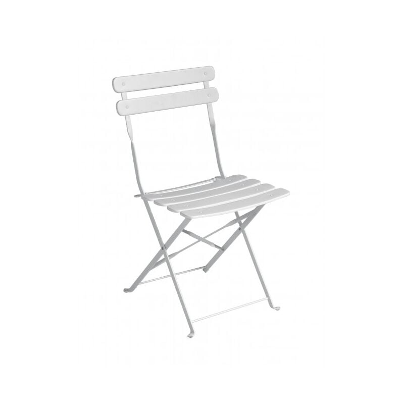 Moia Spa - Chaise de jardin pliante structure en fer Ivoire - Urbino