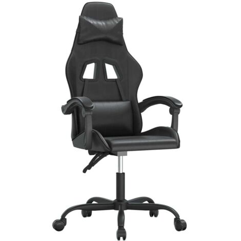 Chaise de jeu pivotante Noir Similicuir CFW186748