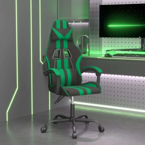 Chaise de jeu,Fauteuil de jeux,Siège gamer Noir et vert Similicuir BGT84247