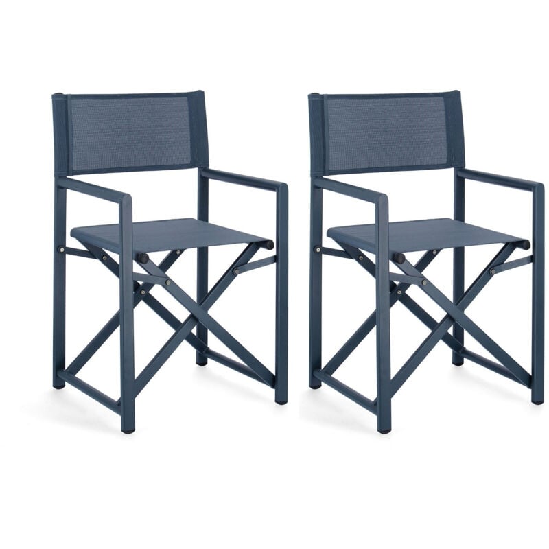 Chaises de metteur en scène pliables d'extérieur (lot de 2) - CABOURG
