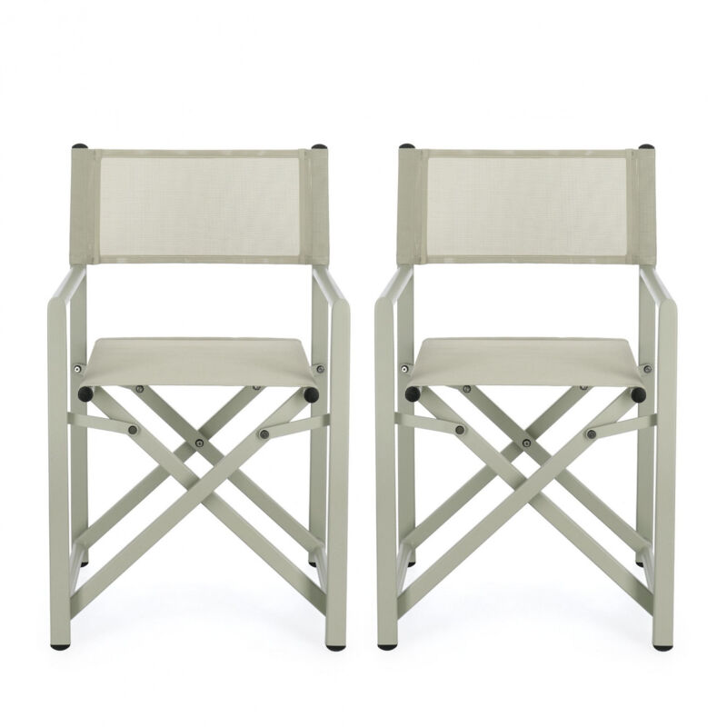Hellin - Chaises de metteur en scène pliables d'extérieur (lot de 2) - cabourg Hellin - Chaises de metteur en scène pliables d'extérieur (lot de 2) - cabourg