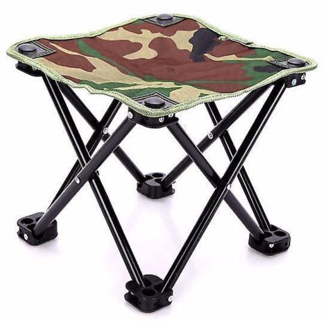 chaise De Pche Pliante Lgre Avec Sac De Rangement (petit Camouflage), Tabouret Pliant Chaise Pliante D'extrieur, Tabouret De Barbecue Lger, Convie