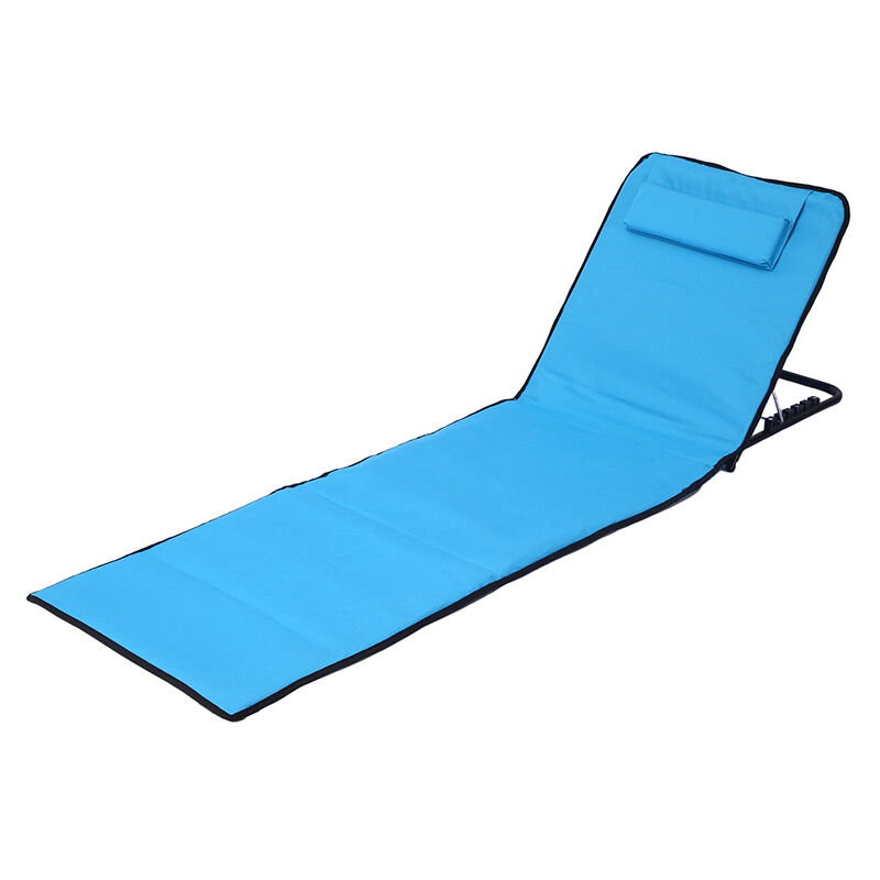 Chaise de pelouse réglable à 5 positions, chaises de plage pour adultes, chaises longues pliantes pour bronzer, chaise longue de patio, sac à dos