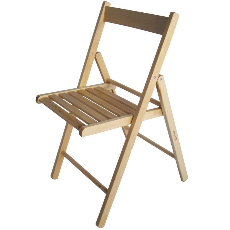 Chaise de pique-nique pliante en bois 4 pcs 42x41x86h - Salon