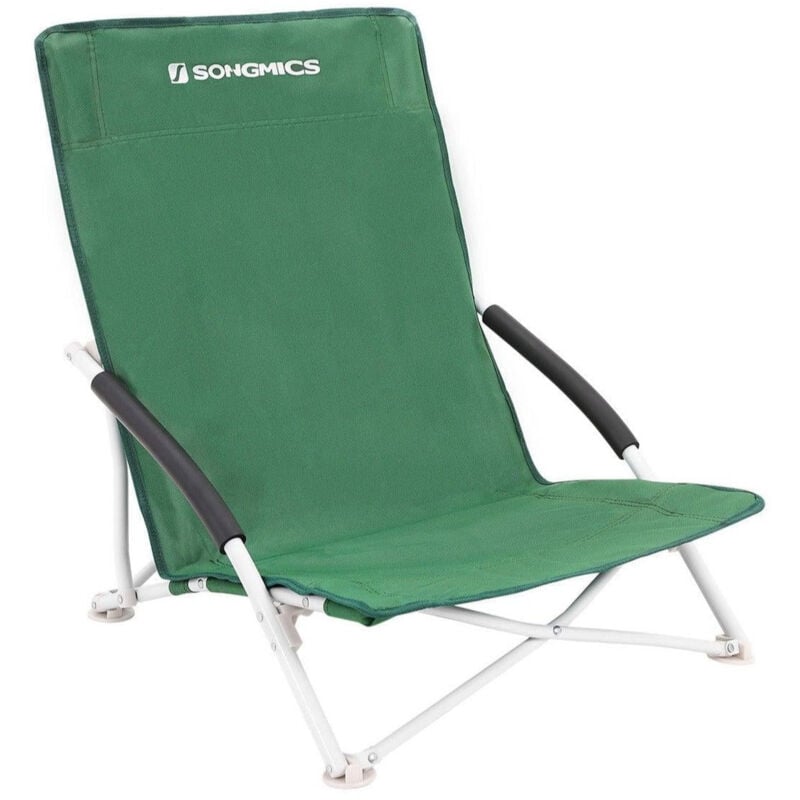 Chaise de plage chaise de camping fauteuil pliante de jardin 61 x 53 5 x 65 cm charge 150 kg
