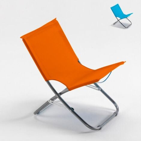 Chaise de plage pliable légère portable pour la mer Rodeo  Couleur: Orange