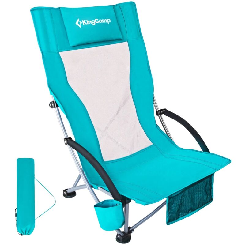 Chaise de plage pliante à dossier haut KingCamp
