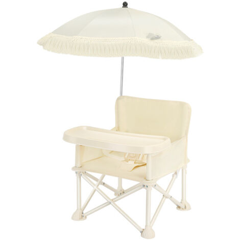 Fauteuil Pêche Enfant Pliable Motif Lion Orange – Siège Camping Avec Porte-gobelet + Sac De Transport, Charge 100 Kg