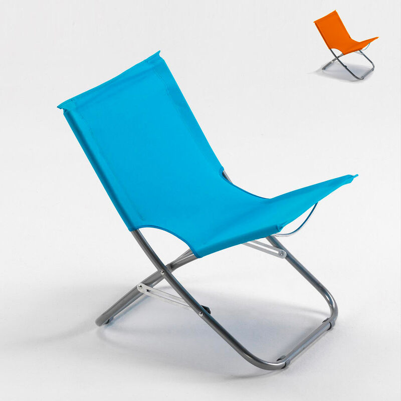 Chaise de plage pliable légère portable pour la mer Rodeo Couleur: Bleu