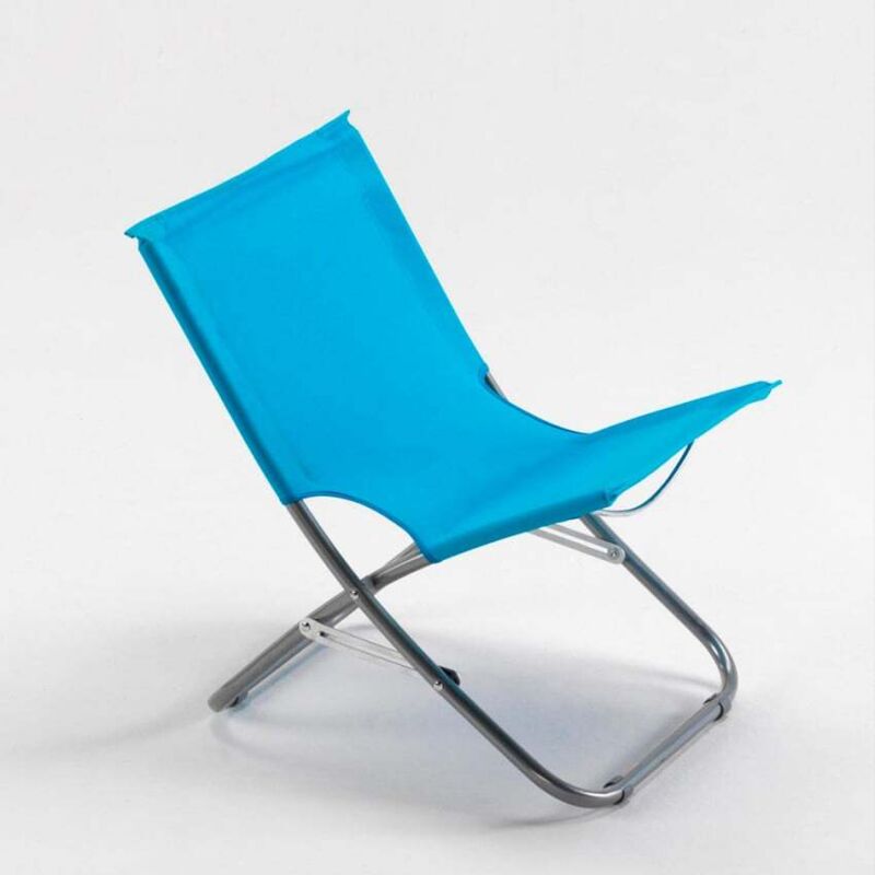 Chaise de plage pliable légère portable – Revêtement Oxford 600D imperméable – Structure en acier tubulaire – Dimensions 43x53x50 cm – Beach And