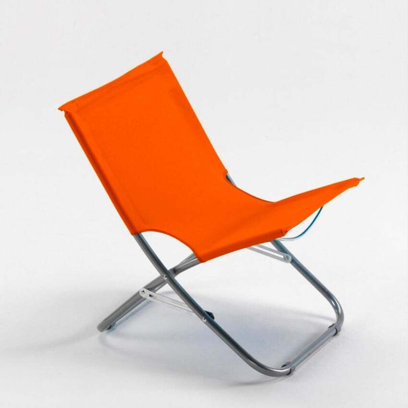 Chaise de plage pliable légère portable pour la mer Rodeo - Orange