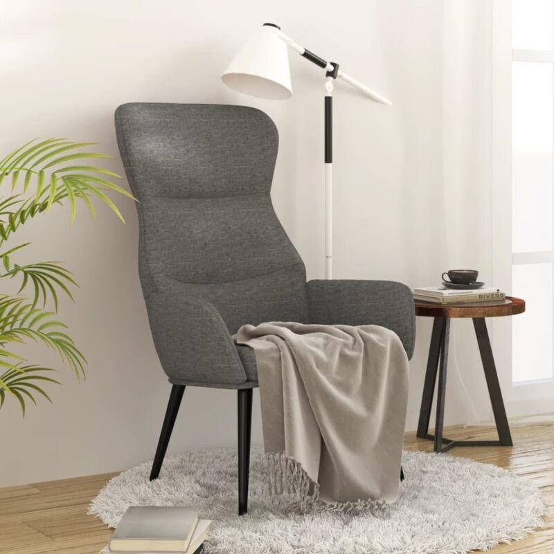 Chaise de relaxation Gris clair Tissu - Vidaxl