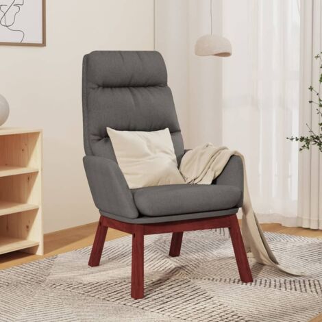 NOVA Chaise de relaxation Crème Tissu vidaXL