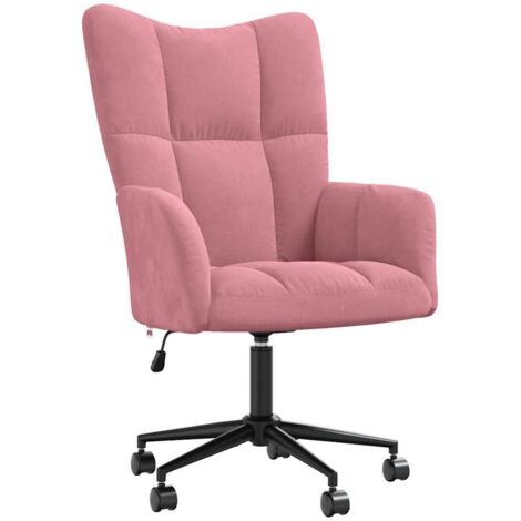 Chaise de relaxation Rose Velours