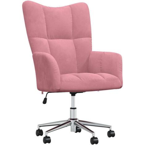 Chaise de relaxation Rose Velours
