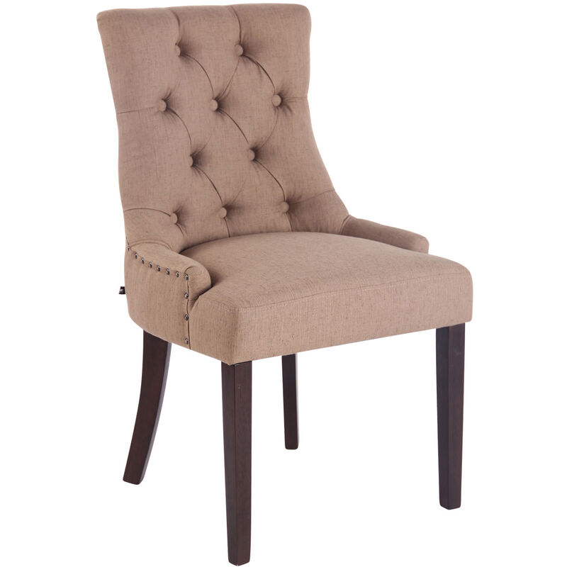 CLP - Aberdeen Dining Armchair en tissu Tortora, Antik