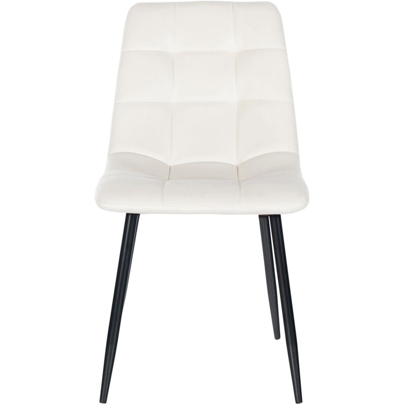 Chaise clp H. 84 cm non pliable en metal interieur noir