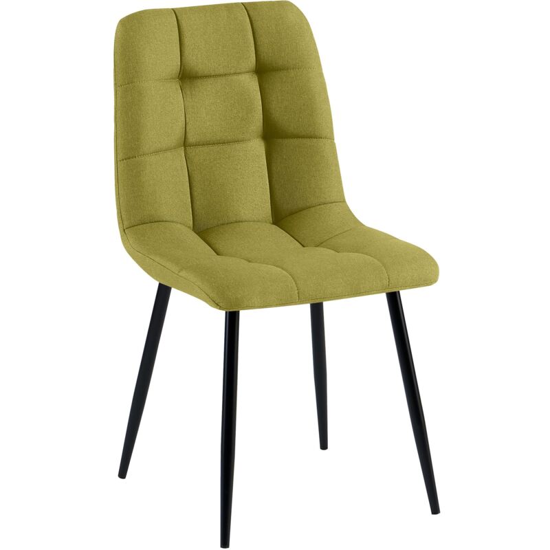 Chaise de salle à manger Antibes Tissu Vert