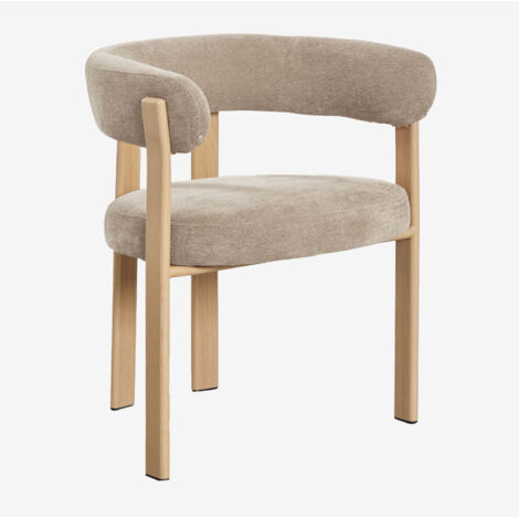 WOLTU Chaise Pivotante Velours Noir – Siège Rembourré Confortable, Pieds Bois Massif, Style Scandinave, 360° Rotation Pour Cuisine, Salle à Manger Ou Bureau
