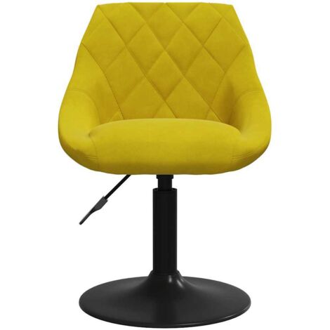 Chaise de salle à manger - Chaise à dîner Jaune moutarde Velours BV868815 - BonneVie