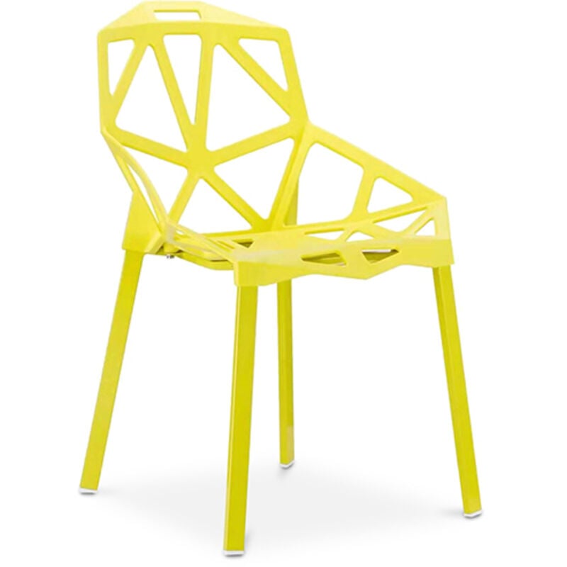 Chaise de salle à manger design - Hit Jaune